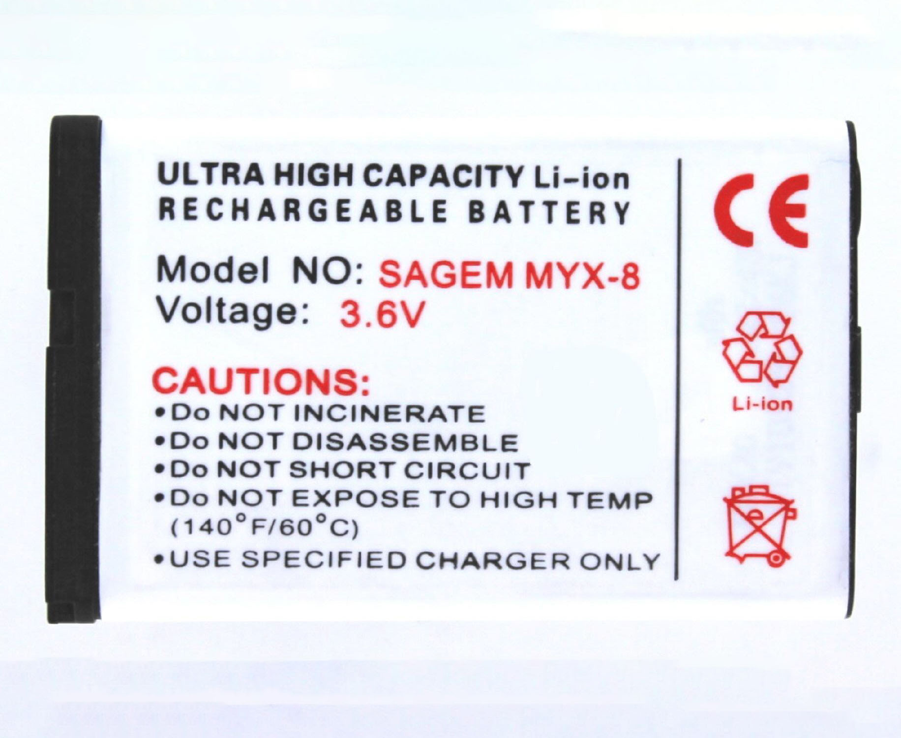 Akku kompatibel mit Sagem My X- 8 - Bild 1 von 1